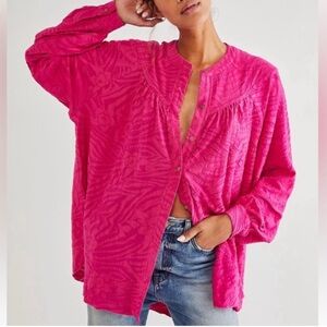 NWOT - Free People Can’t Stop Dreaming Pink Tunic - Size S